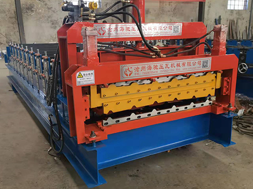 Widening 840-800 bamboo glazed tile double-layer tile press